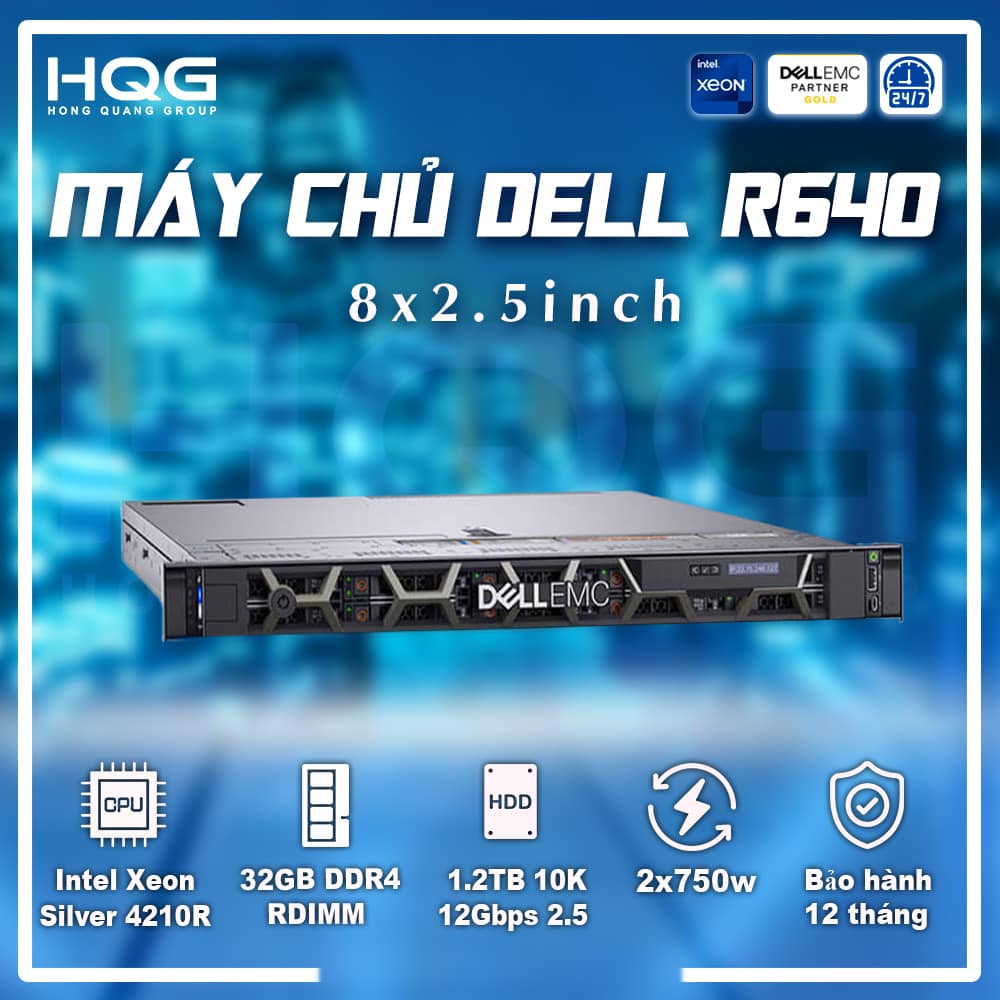 Máy chủ Dell PowerEdge R640 8×2.5″