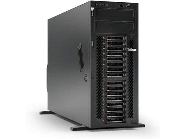 Lenovo ThinkSystem ST550 Tower Server 2 x Intel Xeon Silver 4210, 128GB DDR4, 2TB SSD, 24TB HDD, RAID, Matrox G200 Graphics - ảnh 2