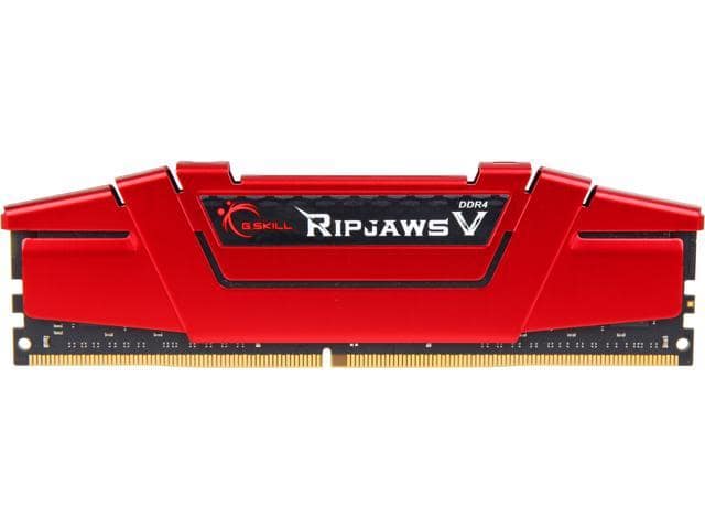 G.SKILL Ripjaws V Series 16GB 288-Pin PC RAM DDR4 3600 (PC4 28800) Desktop Memory Model F4-3600C19S-16GVRB