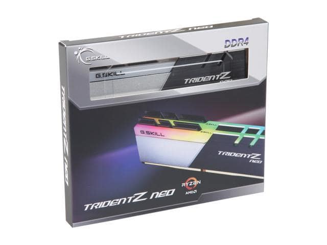 G.SKILL Trident Z Neo (For AMD Ryzen) Series 16GB (2 x 8GB) 288-Pin RGB DDR4 SDRAM DDR4 3200 (PC4 25600) Desktop Memory Model F4-3200C14D-16GTZN - ảnh 2
