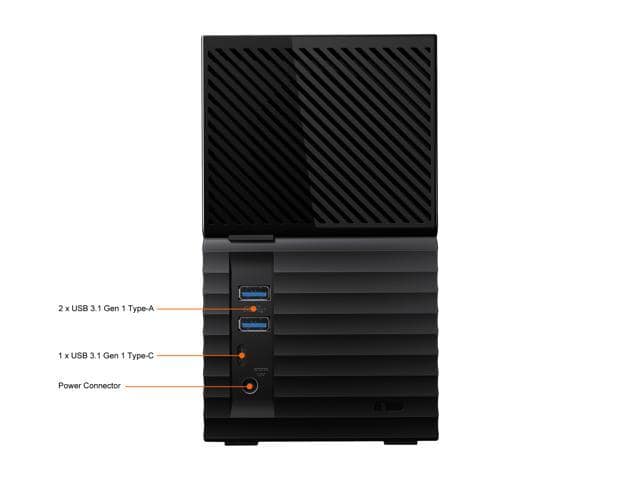 WD 16TB My Book Duo Desktop RAID External Hard Drive AES Encryption – USB 3.1 (WDBFBE0160JBK-NESN) - ảnh 3