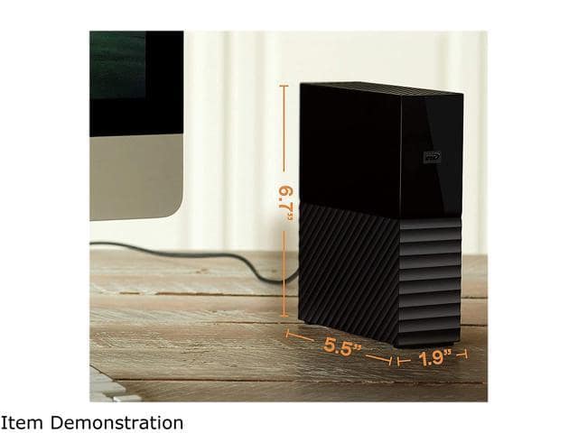 WD My Book 16TB USB 3.0, Micro-B External Desktop Hard Drive WDBBGB0160HBK-NESN Black - ảnh 3