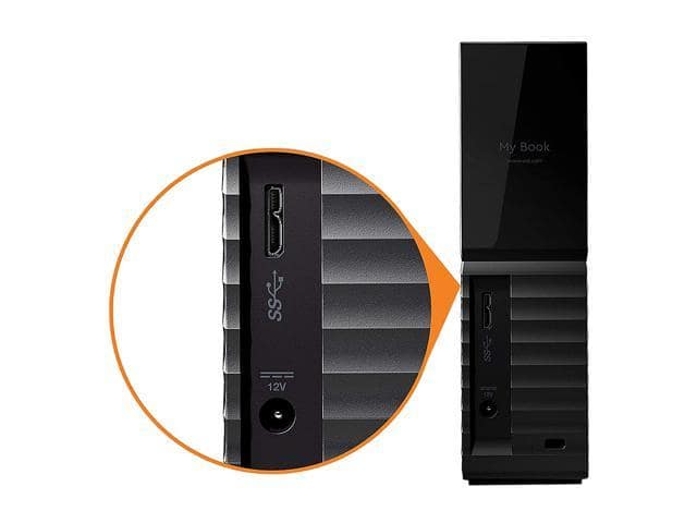 WD My Book 16TB USB 3.0, Micro-B External Desktop Hard Drive WDBBGB0160HBK-NESN Black - ảnh 2