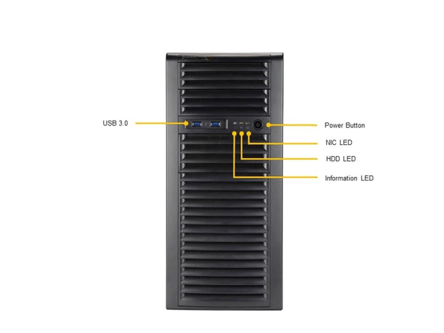 SUPERMICRO Mid-tower Server System AMD EPYC Milan 7473X, 24Core/48Thread, 256GB DDR4 Memory, 3.84TB HDD, 1TB SSD, NVIDA RTX 3090 24G. - ảnh 2