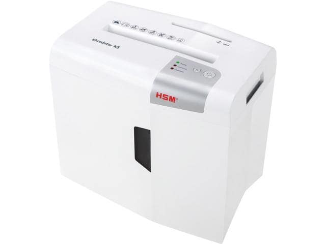 HSM 1043W Shredstar X5 Cross-Cut Paper Shredder, 5 Pages per Pass, 4.76 Gal Capacity – White