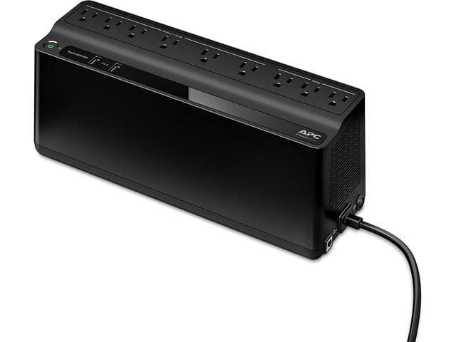 APC UPS Battery Backup and Surge Protector, 600VA Backup Battery Power Supply, BE600M1 Back-UPS with USB Charger Port