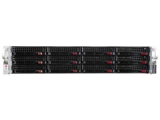 Supermicro 6028U-TRTP+ 12 Bay LFF 2U 2x E5-2683V3 2.0GHz 14C 128GB 4x 1.6TB SSD
