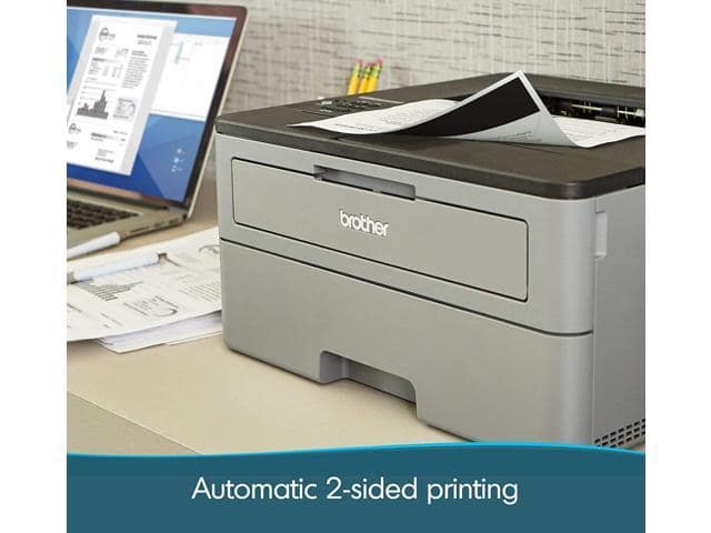 Brother Compact Monochrome Laser Printer, HL-L2350DW, Duplex Two-Sided Printing, Wireless Printing, Built-in Wireless, 32ppm, 250-sheet, Grey & Black, Bundle with JAWFOAL Printer Cable - ảnh 4