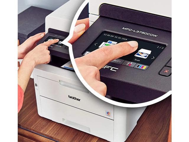 Brother MFC-L3750CDW Compact Digital Color All-in-One Printer, Duplex Printing, Print Scan Copy Fax, Compatible with Alexa, Bundle with Cefesfy Printer Cable - ảnh 3