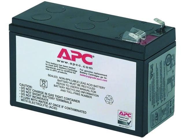 APC UPS Battery Replacement, RBC2, for APC Back-UPS Models BE500R, BK300C, BK350, BK500, BK500BLK, BK500M, BK500MC, BK500MUS, and SC420, SU420NET black