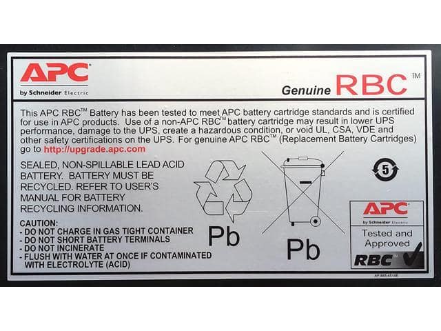 APC UPS Battery Replacement, RBC2, for APC Back-UPS Models BE500R, BK300C, BK350, BK500, BK500BLK, BK500M, BK500MC, BK500MUS, and SC420, SU420NET black - ảnh 2