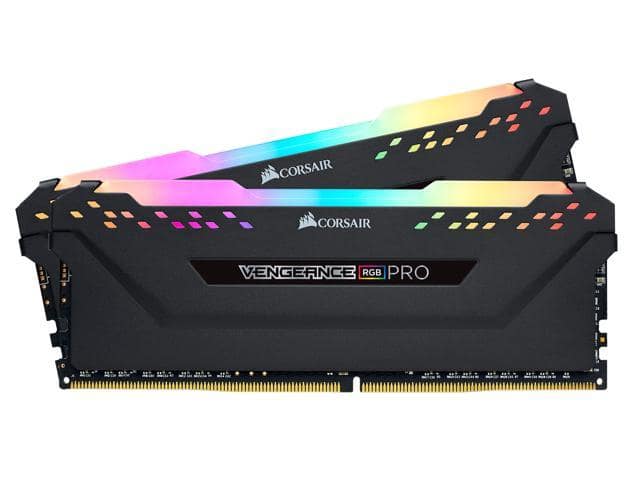 CORSAIR Vengeance RGB Pro 16GB (2 x 8GB) 288-Pin DDR4 DRAM DDR4 3000 (PC4 24000) Desktop Memory Model CMW16GX4M2D3000C16