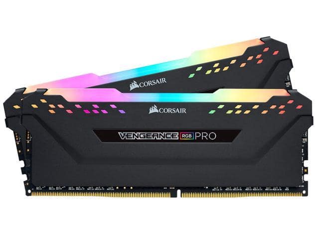 CORSAIR Vengeance RGB Pro 32GB (2 x 16GB) 288-Pin PC RAM DDR4 3200 (PC4 25600) Desktop Memory Model CMW32GX4M2E3200C16