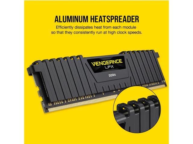 CORSAIR Vengeance LPX 32GB (2 x 16GB) 288-Pin PC RAM DDR4 3600 (PC4 28800) Desktop Memory Model CMK32GX4M2D3600C18 - ảnh 4