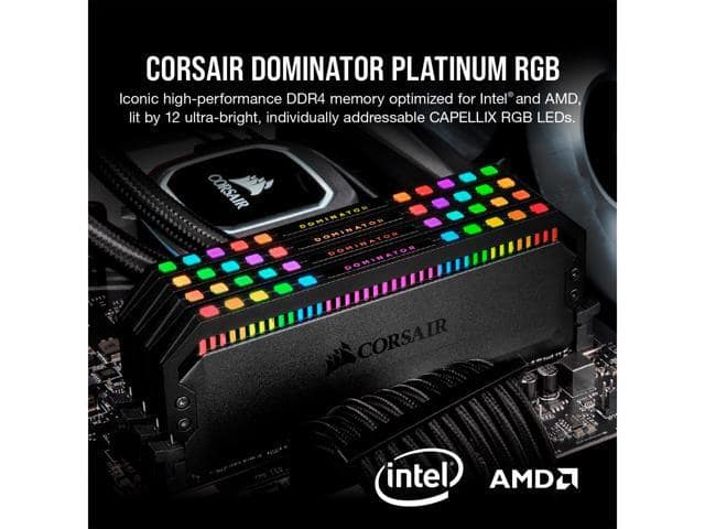 CORSAIR Dominator Platinum RGB 32GB (2 x 16GB) 288-Pin PC RAM DDR5 5200 (PC5 41600) Desktop Memory Model CMT32GX5M2B5200C40 - ảnh 2
