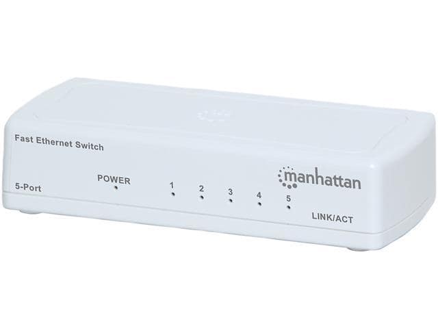 MANHATTAN 560672 Unmanaged 5-Port Fast Ethernet Switch