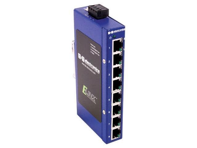 B&B ESW108 Unmanaged 8 Port Unmanaged Ethernet Switch
