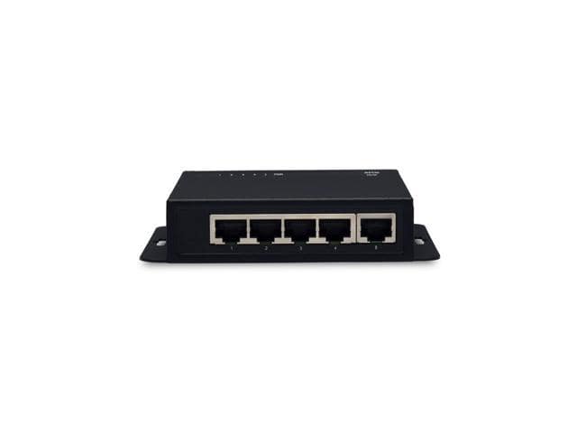 4 Port Fast Ethernet PoE/POE+ With 1 Port Uplink, 802.3af/at Compliant 60W POE Budget, Sturdy Metal Desktop, Traffic Optimization, Fanless, Plug and Play, Designed for AP & IP Camera (PE6105)