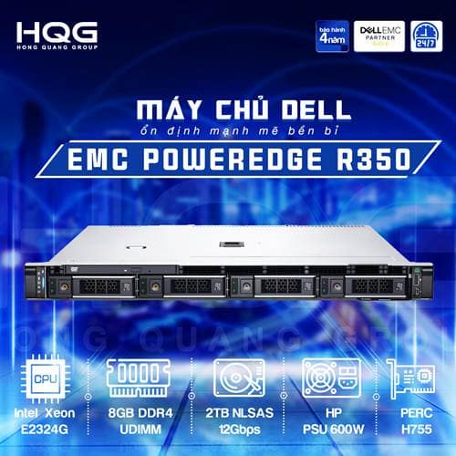 Máy Chủ Dell Server R350 4×3.5 HP/Perc (P/N:42SVRDR350-316) - ảnh 4