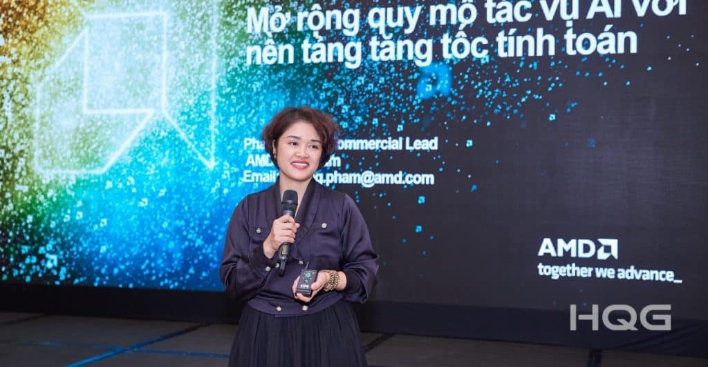Bà Phạm Thị Mai Hương – Giám đốc khối khách hàng doanh nghiệp AMD Việt Nam