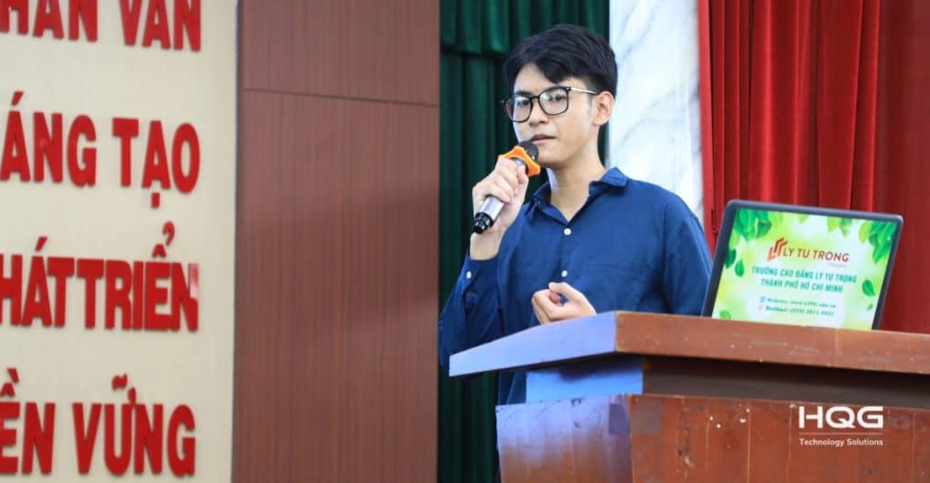 Chuyên gia an ninh mạng từ HQG - Ông Ngô Gia Nguyên chia sẻ kiến thức về nhận thức an toàn thông tin